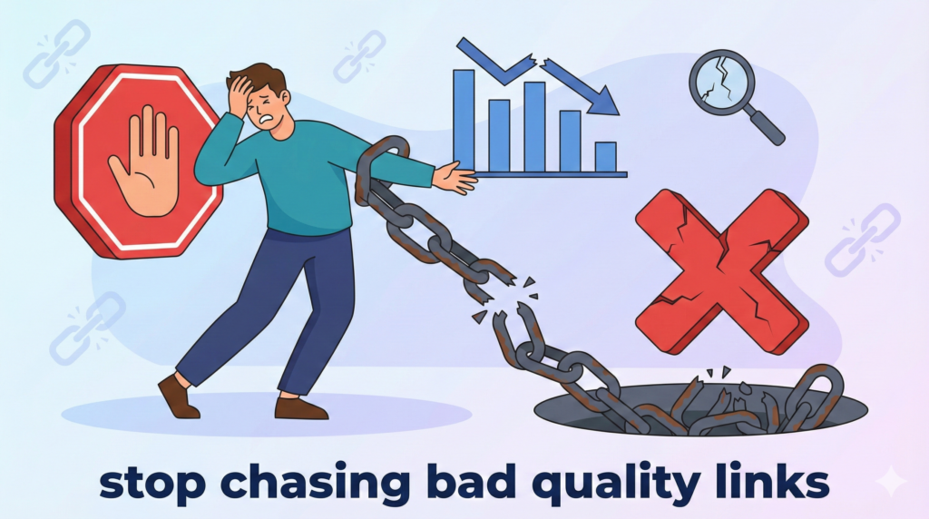 stop chasing bad quality links