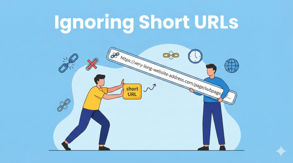Ignoring short urls
