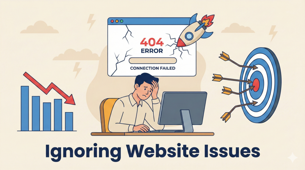 ignoring website issues