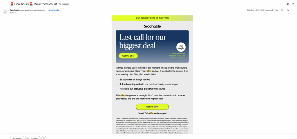 marketing offer