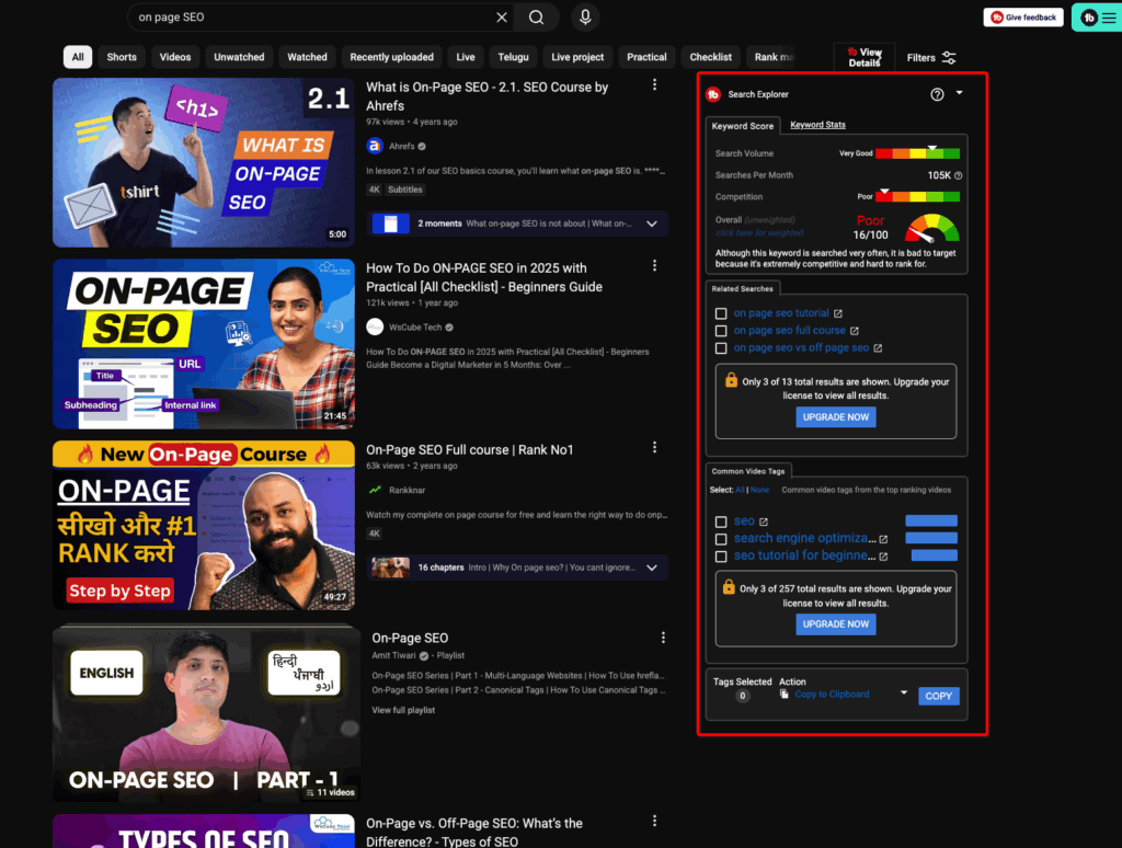 tubebuddy chrome extension