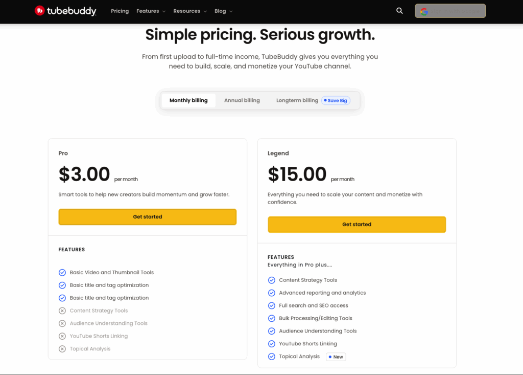 tubebuddy pricing