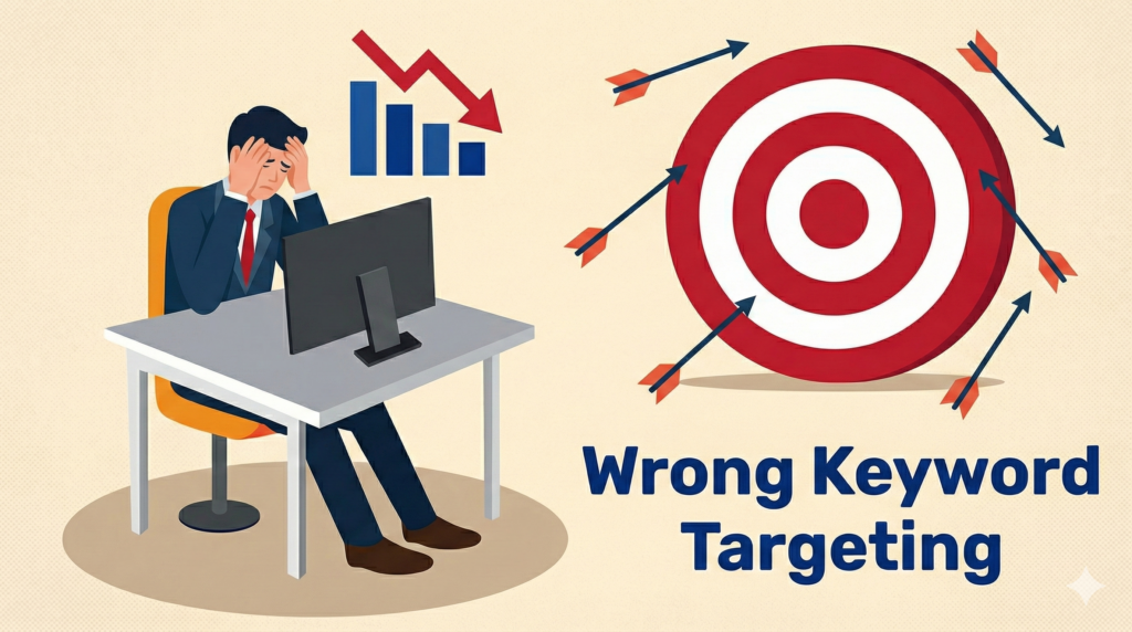 wrong keyword targeting