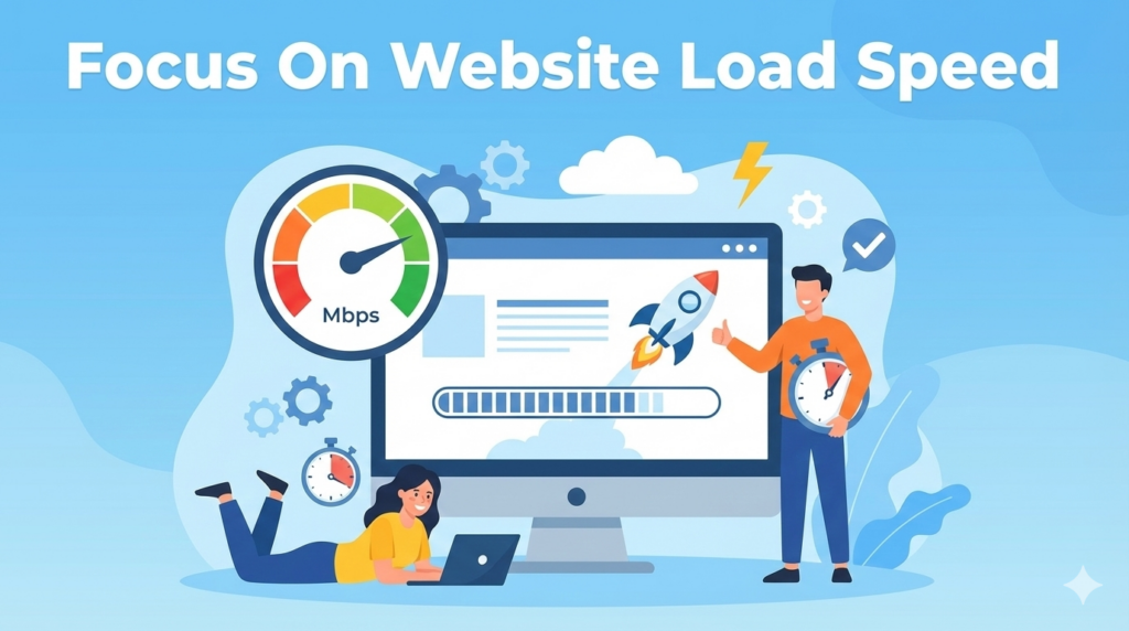 focus on website load speed