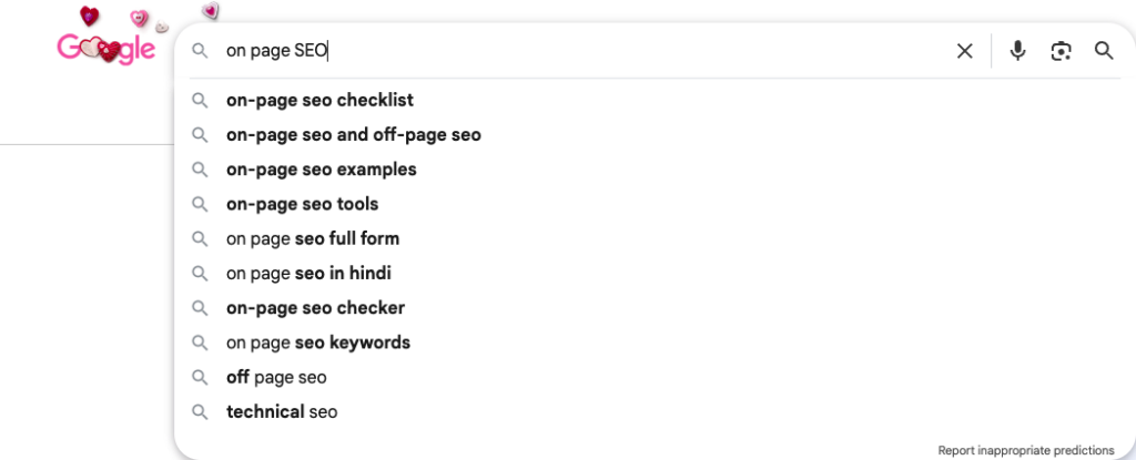 Google Autocomplete