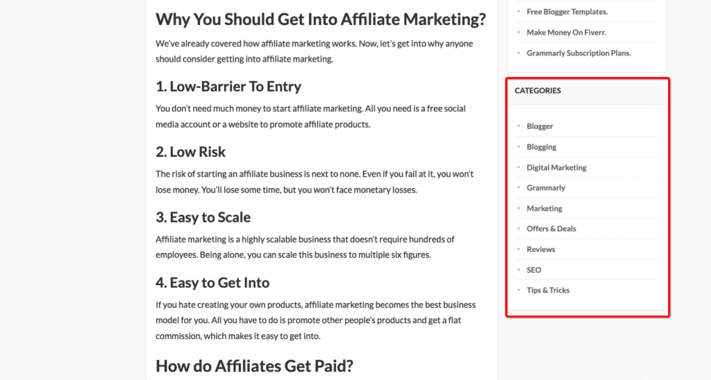 Categories for my blogger guides